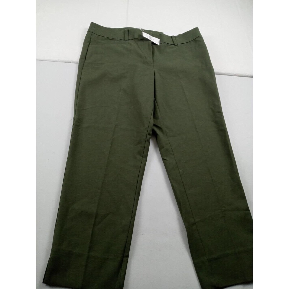 Loft Pants Women Size 12 The Riviera Marissa Fit Green Croped Classic